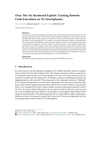 ﻿از طریق BASEBAND BANDBAND بهره برداری: به دست آوردن اجرای کد از راه دور در تلفن های هوشمند 5G