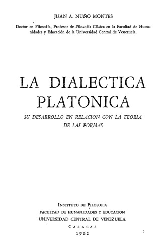 ﻿دیالکتیک افلاطونی. پیشرفت آن در رابطه با تئوری اشکال