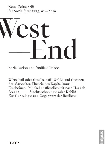 ﻿West End. مجله جدید برای تحقیقات اجتماعی ، شماره. 2 ، 2018