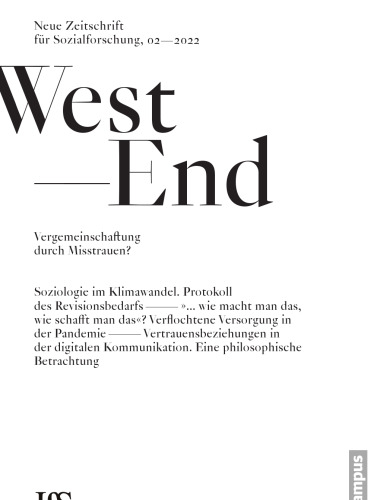 ﻿West End. مجله جدید برای تحقیقات اجتماعی ، شماره 2 ، 2022.
