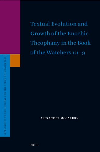 ﻿تکامل متنی و رشد تئوفانی Enochic در کتاب Watchers 1: 1-9