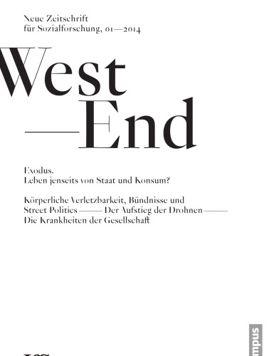 ﻿West End. مجله جدید برای تحقیقات اجتماعی ، شماره 1 ، 2024