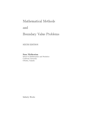 ﻿روشهای ریاضی و مشکلات ارزش مرزی