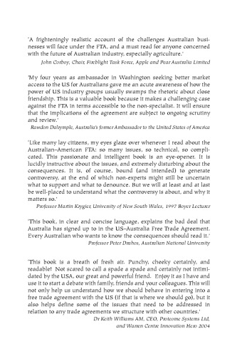 ﻿چگونه یک کشور را بکشیم: معامله تجاری ویرانگر استرالیا با ایالات متحده