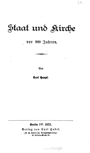 ﻿ایالت و کلیسا 800 سال پیش