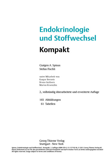 ﻿غدد درون ریز و متابولیسم جمع و جور: اصول و کلینیک به طور خلاصه و مصور