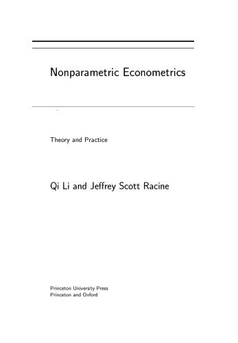 ﻿اقتصاد سنجی غیر پارامتری: تئوری و عمل