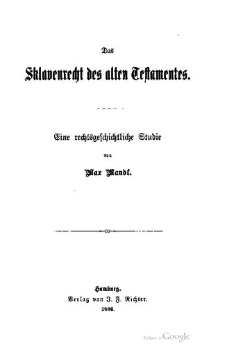 ﻿قانون برده عهد عتیق. یک مطالعه تاریخ حقوقی