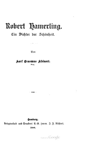 ﻿رابرت هامرلینگ. شاعر زیبایی