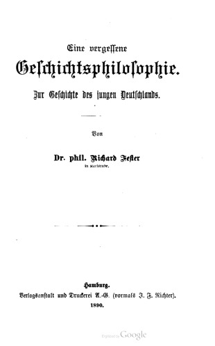 ﻿یک فلسفه فراموش شده تاریخ: در تاریخ آلمان جوان
