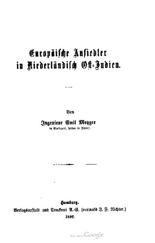 ﻿مهاجران اروپایی در هند شرقی هلند