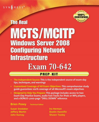 ﻿کیت آمادگی آزمون Real MCTS MCITP Exam 70-642: راه حل های مستقل و کامل