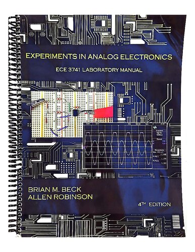 ﻿آزمایش در الکترونیک آنالوگ - دفترچه راهنمای آزمایشگاهی ECE 3741