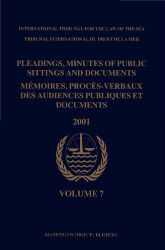 ﻿دعانویسی، صورتجلسه جلسات عمومی و اسناد MA©moires، procA?s-verbaux des audiences publiques et document، جلد 7 (2001)