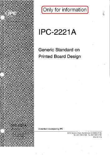 ﻿IPC-2221A استاندارد عمومی در طراحی صفحه چاپ شده