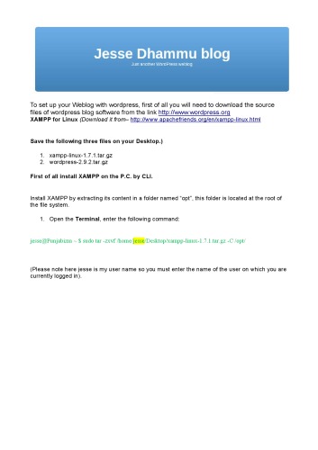 نصب وردپرس در لینوکس