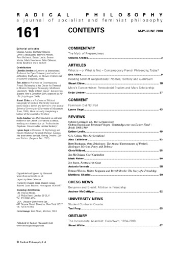 ﻿فلسفه رادیکال شماره 161