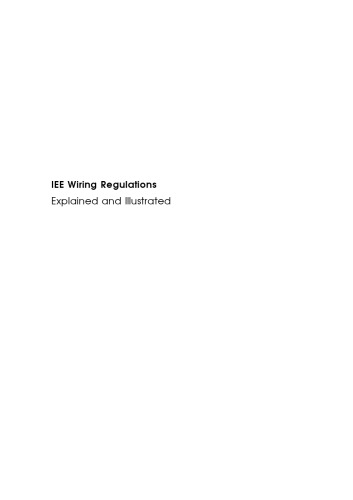 مقررات مربوط به سیم کشی IEE: توضیح و مصور ، نسخه ششم (Newnes)