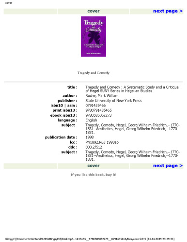 تراژدی و کمدی: یک مطالعه سیستماتیک و نقد هگل