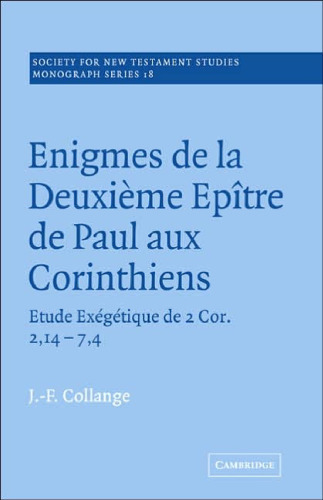 Enigmes de la Deuxieme Epitre de Paul aux Corinthiens (انجمن مطالعات تکمیلی مطالعات جدید)