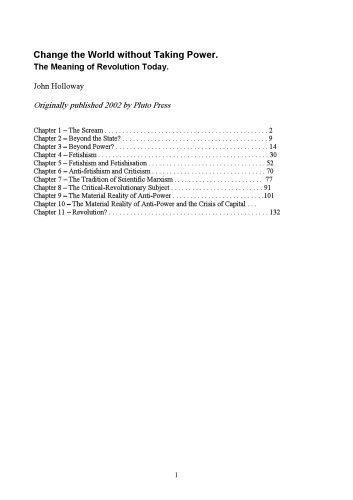 بدون قدرت گرفتن جهان را تغییر دهید: معنای انقلاب امروز