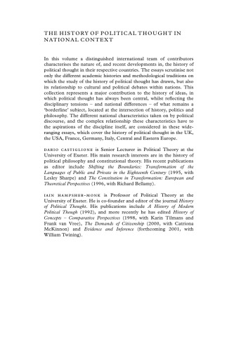 تاریخ اندیشه سیاسی در متن ملی (ایده در متن ، شماره 61)