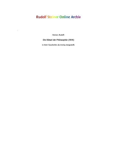 معماهای فلسفه در تاریخ خود به عنوان یک طرح کلی نمایش داده شده است