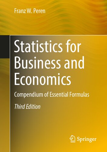 ﻿آمار تجارت و اقتصاد: مجموعه فرمولهای اساسی