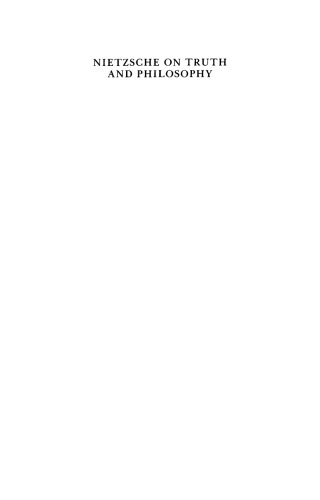نیچه درباره حقیقت و فلسفه (فلسفه مدرن اروپا)