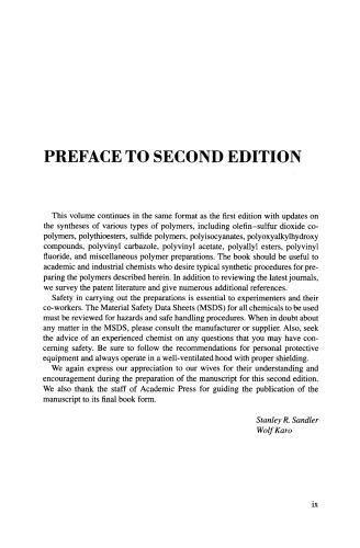 سنتز پلیمر ، جلد 3 ، چاپ دوم (شیمی آلی ، مجموعه ای از تک نگاری ها)