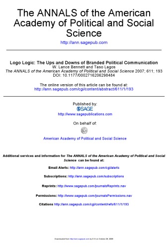 منطق لوگو: فراز و نشیب های ارتباطات سیاسی مارک دار