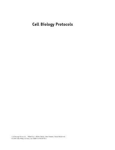 پروتکل های زیست شناسی سلولی