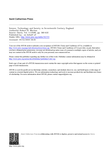﻿علم، فناوری و جامعه در انگلستان قرن هفدهم