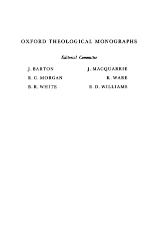 جنبه های کلامی در عهد جدید یونانی (مونوگرافی های کلامی آکسفورد)