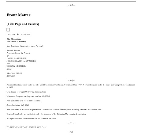 ساختارهای ابتدایی خویشاوندی