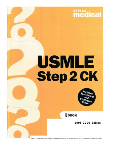 ﻿Kaplan Medical Usmle Qbook Step 2 (2005-2006 Edition)