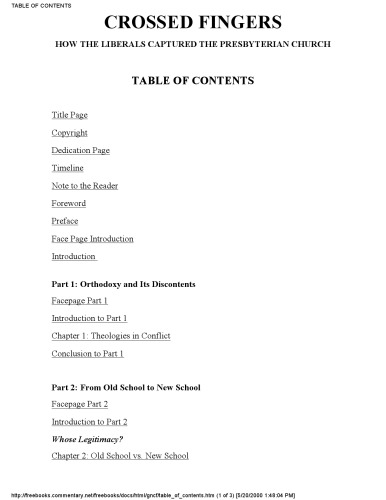 Crossed Fingers: چگونه لیبرال ها کلیسای پرسبرتی را اسیر کردند