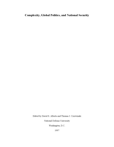 پیچیدگی ، سیاست جهانی و امنیت ملی