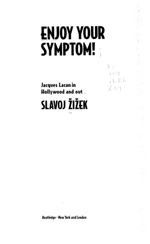 لذت بردن از علائم شما !: ژاک لکان در هالیوود و خارج