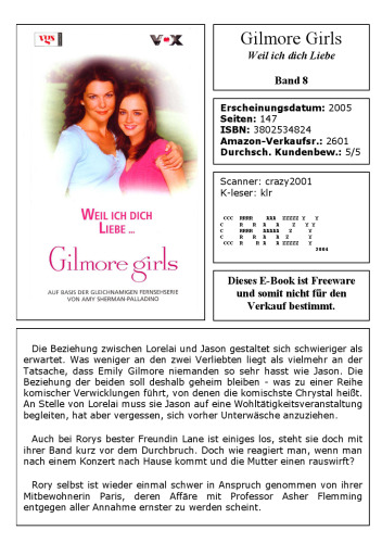 دختران Gilmore ، جلد 8: از آنجا که من شما را دوست دارم ...