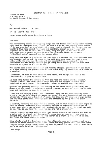 دانشکده آتش (Starfist ، کتاب 2)