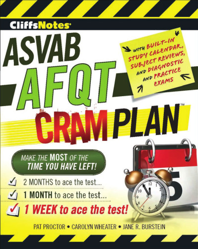 ﻿CliffsNotes ASVAB AFQT Cram Plan