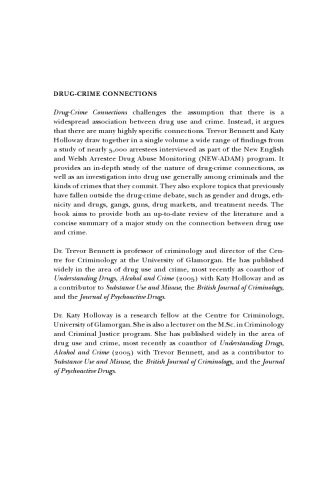 ارتباطات جرم و مواد مخدر