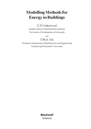 روشهای مدل سازی انرژی در ساختمانها