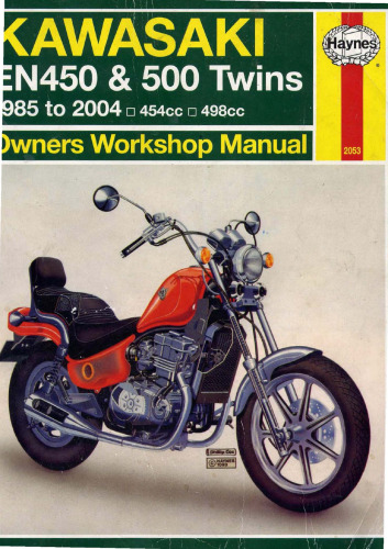 Kawasaki EN450 & 500 Twins (Ltd Vulcan) 1985 - 2004 راهنمای تعمیر 2053 (کتابهای راهنمای Haynes)