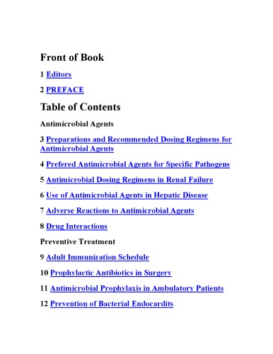 2004 کتاب جیبی از بیماری های عفونی درمانی