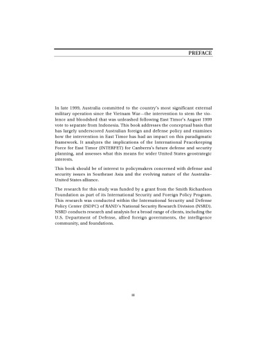 سیاست های دفاعی و دفاعی استرالیا در بیداری از مداخله تیمور شرقی 2000 2000