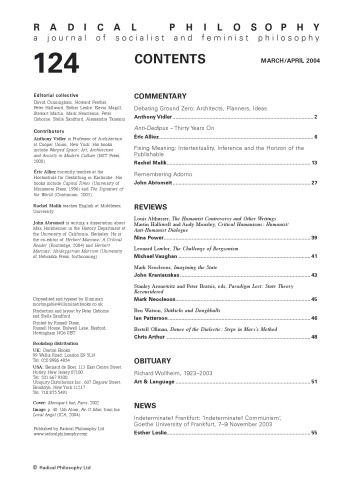 ﻿فلسفه رادیکال شماره 124