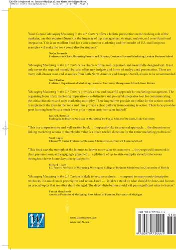 ﻿مدیریت بازاریابی در قرن بیست و یکم