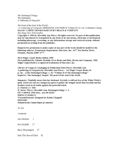 ﻿مجموعه ای از گارگویل ها (سه گانه Darkangel)